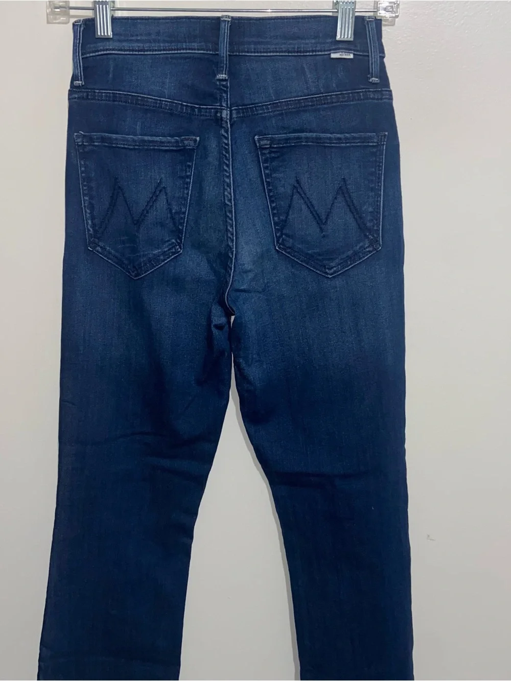 Mother Jeans Womens 26 Blue Insider Crop Step Fray Tongue And Chic USA Denim